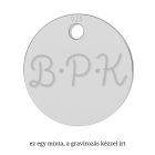 Signiture ezüst nyaklánc egyedileg gravírozott medállal