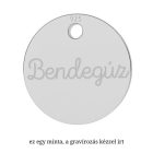 Signiture ezüst nyaklánc egyedileg gravírozott medállal