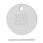 Signiture ezüst nyaklánc egyedileg gravírozott medállal