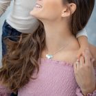 Mini Signiture ezüst nyaklánc egyedileg gravírozott medállal