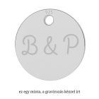 Mini Signiture ezüst nyaklánc egyedileg gravírozott medállal