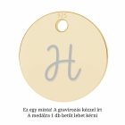 Tiny Signiture Arany bevonattal rendelkező ezüst nyaklánc egyedileg gravírozott medállal