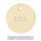 Tiny Signiture Arany bevonattal rendelkező ezüst nyaklánc egyedileg gravírozott medállal