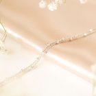 Double Heart ezüst nyaklánc egyedileg gravírozott medállal