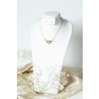 Petite Heart Necklace ezüst nyaklánc egyedileg gravírozott medállal