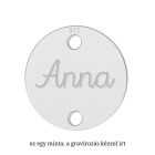 Mini Signiture Bracelet ezüst karkötő egyedileg gravírozott medállal