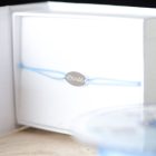 Mini Oval madzag karkötő egyedileg gravírozott medállal