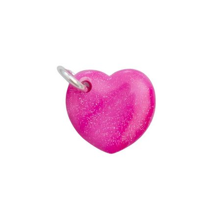 Szívmedál - Pink színben
