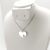 Pet Heart Necklace ezüst nyaklánc egyedileg gravírozott medállal